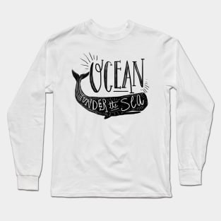 Ocean Under the sea whale Long Sleeve T-Shirt